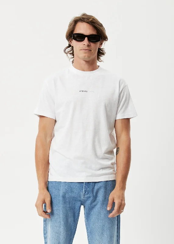 Advanced Customization AFENDS Mens Thc - Slim Fit T-Shirt - White
