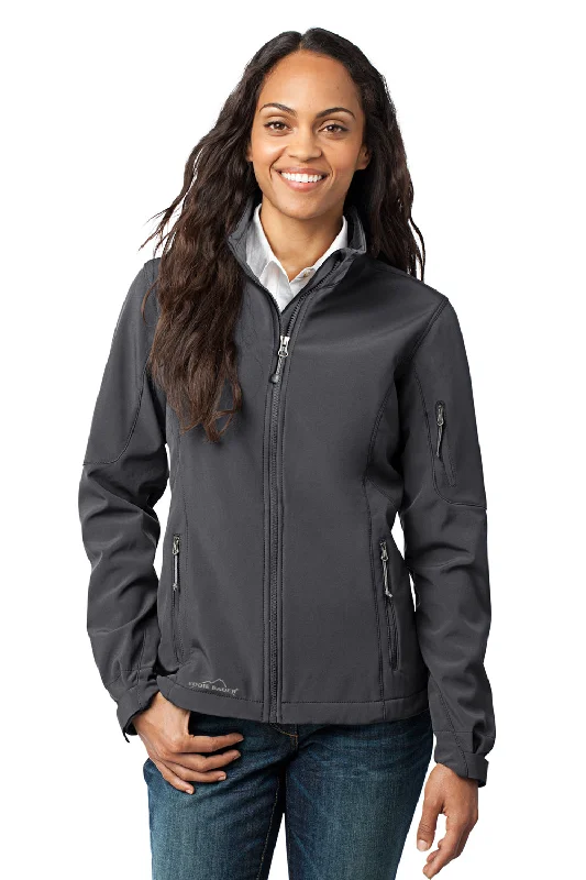 Sports And Leisure Eddie Bauer Womens Water Resistant Full Zip Jacket - Steel Grey