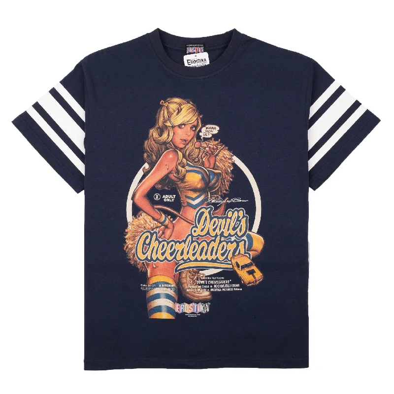 Casual And Casual Devil's Cheerleaders T-Shirt - Navy
