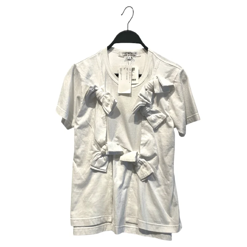 Street Fashion COMME des GARCONS COMME des GARCONS/T-Shirt/M/Cotton/WHT/Multi-Bow spliced shirt