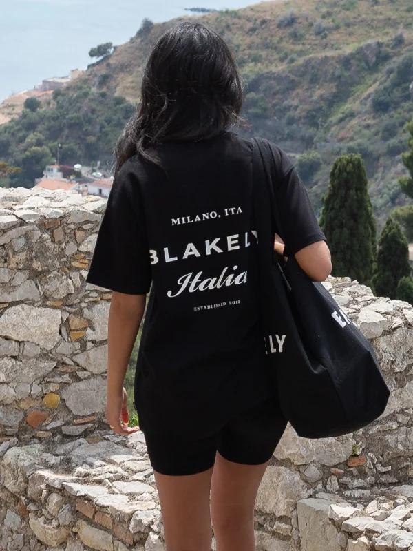 Design Must-have Italia Oversized T-Shirt - Black