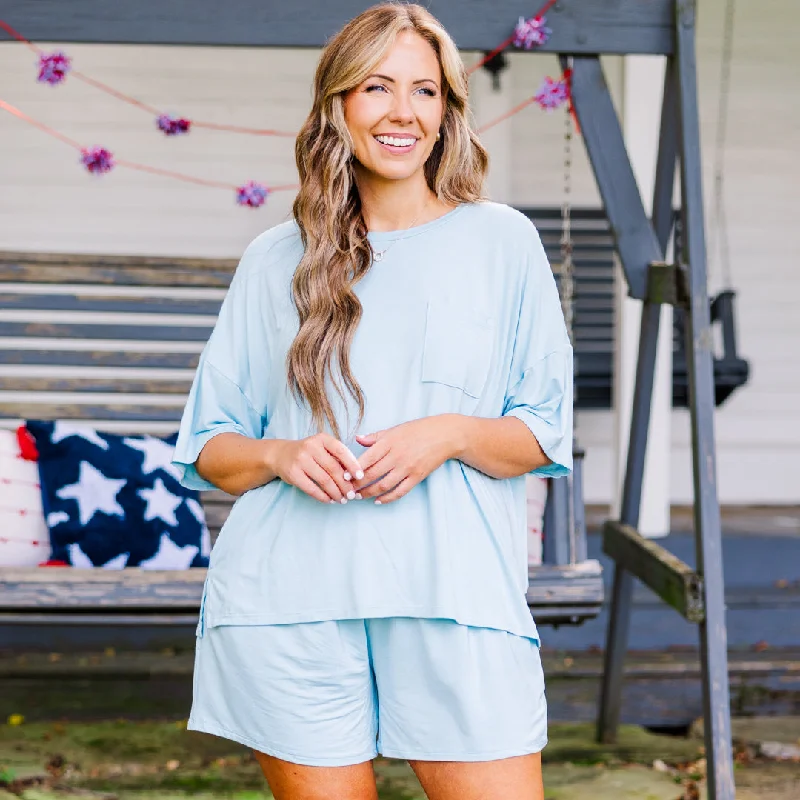 Wandering freely Cozy Summer Set, Sky Blue