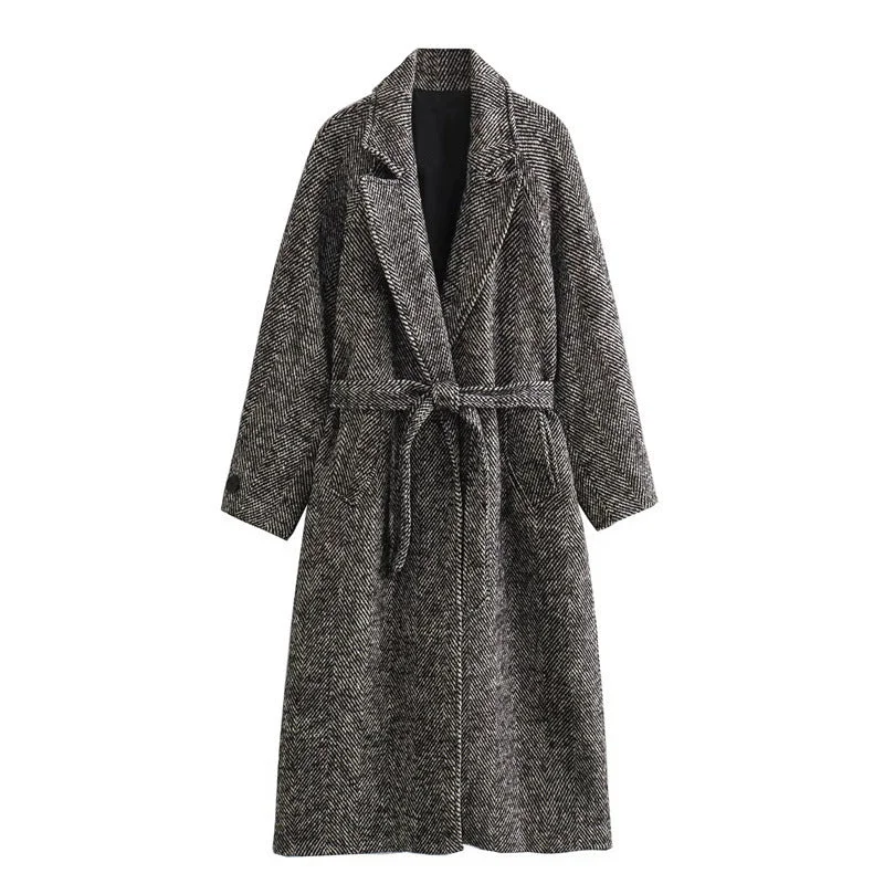 Fresh Wear Commuter Waistband Design Overcoat Autumn Extended