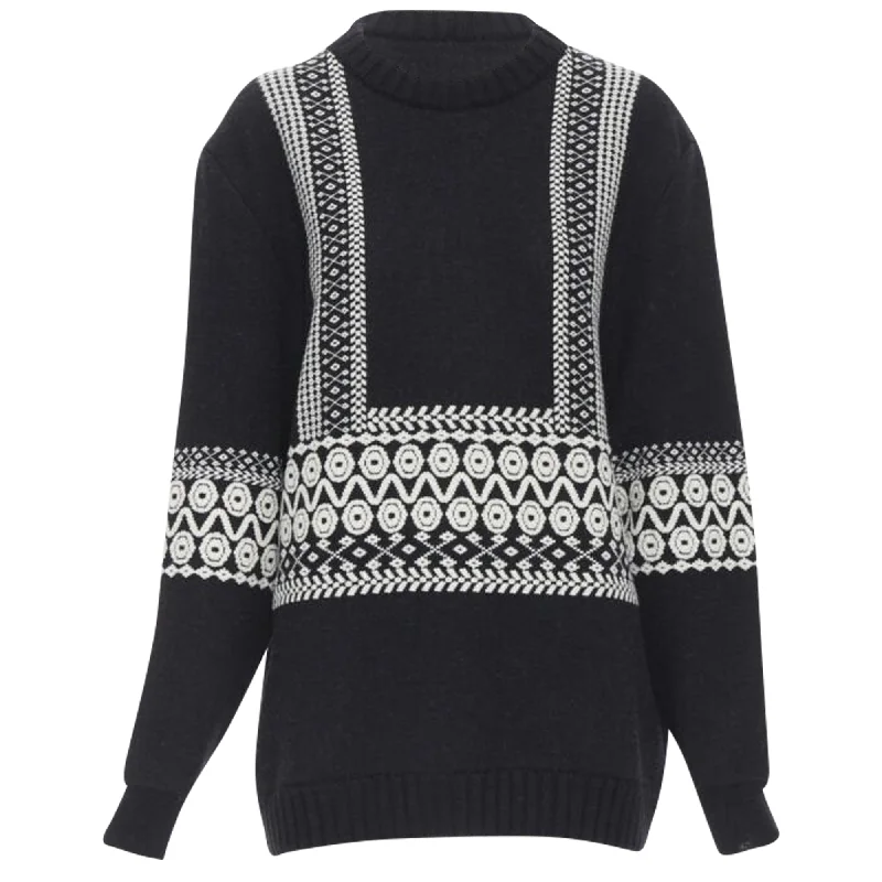 Creative Prints Chloe wool intarsia woven long sleeve sweater