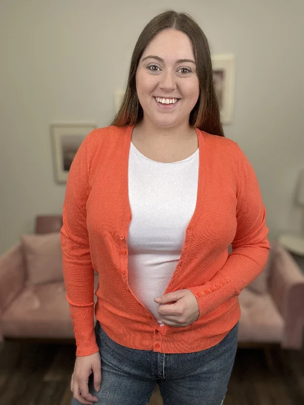 Comfortable And Cold-proof The One Cardigan We All Need Women's Button Down V-Neck Cardigan