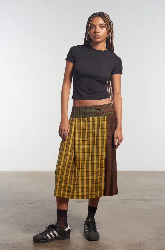 Celebrity Style Viv Check Maxi Kilt
